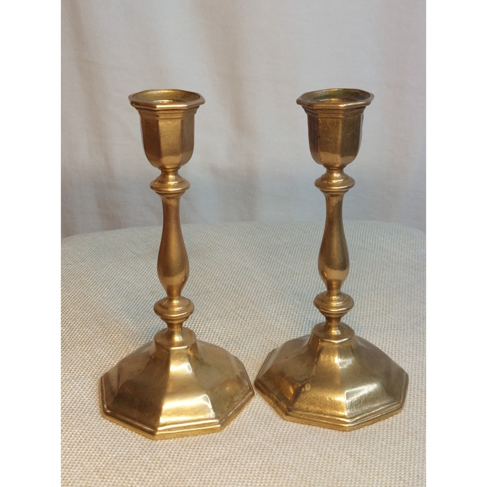 Nijhof Holland Brass Candlesticks Candle Holders Retro Fairy Core Ornate Decor